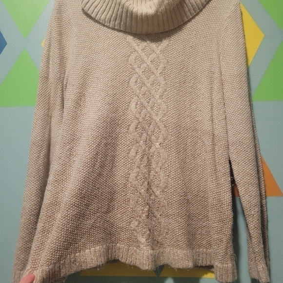 CJ Banks Women's Cowl Neck Sweater With Ombre Fade Size 1x - Picture 3 of 9